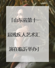 山东省第十一届残疾人艺术汇演在临沂举办
