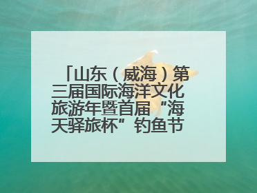 山东（威海）第三届国际海洋文化旅游年暨首届“海天驿旅杯”钓鱼节正式启动