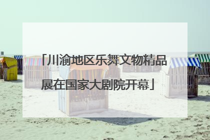 川渝地区乐舞文物精品展在国家大剧院开幕