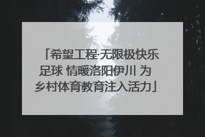 希望工程·无限极快乐足球 情暖洛阳伊川 为乡村体育教育注入活力