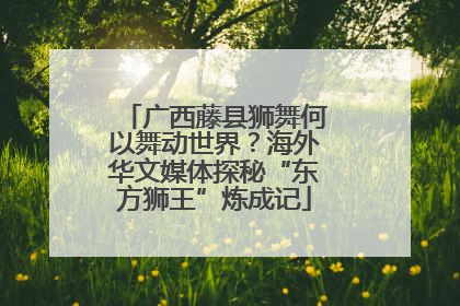 广西藤县狮舞何以舞动世界？海外华文媒体探秘“东方狮王”炼成记