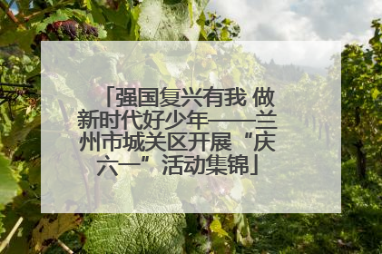 强国复兴有我 做新时代好少年——兰州市城关区开展“庆六一”活动集锦