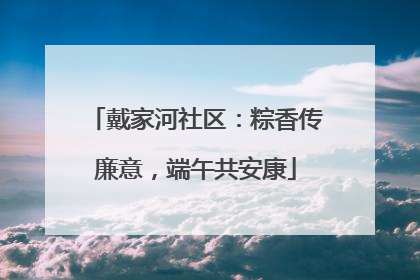 戴家河社区：粽香传廉意，端午共安康