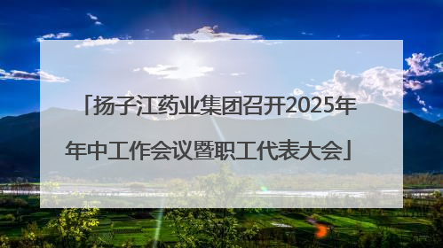 扬子江药业集团召开2025年年中工作会议暨职工代表大会