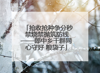 抢收抢种争分秒 禁烧禁抛筑防线——郎中乡干群同心守好 粮袋子