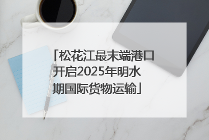 松花江最末端港口开启2025年明水期国际货物运输