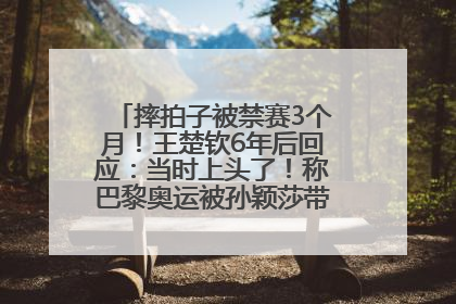 摔拍子被禁赛3个月！王楚钦6年后回应：当时上头了！称巴黎奥运被孙颖莎带着打，搭档8年“一个眼神就能懂”