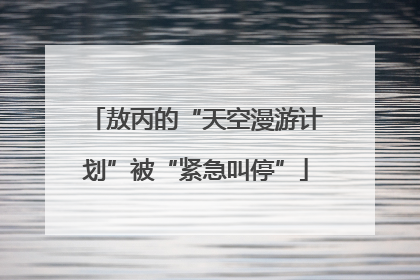 敖丙的“天空漫游计划”被“紧急叫停”