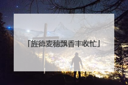旌德麦穗飘香丰收忙