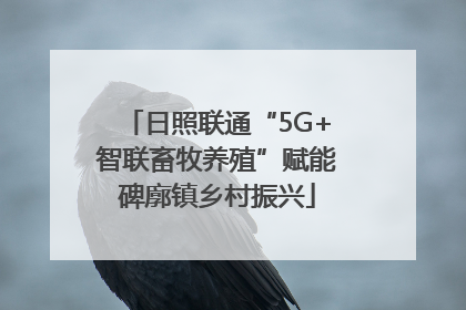 日照联通“5G+智联畜牧养殖”赋能碑廓镇乡村振兴