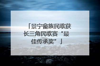 景宁畲族民歌获长三角民歌赛“最佳传承奖”