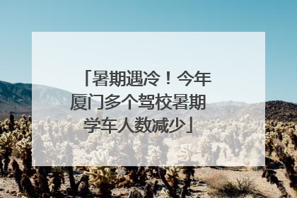 暑期遇冷！今年厦门多个驾校暑期学车人数减少