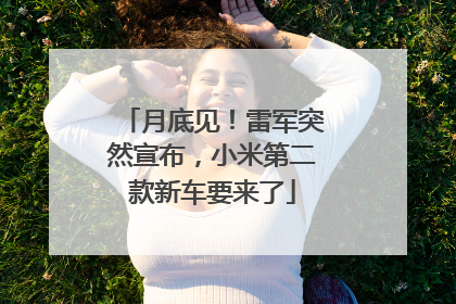 月底见！雷军突然宣布，小米第二款新车要来了