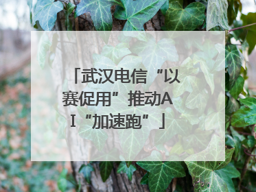 武汉电信“以赛促用”推动AI“加速跑”
