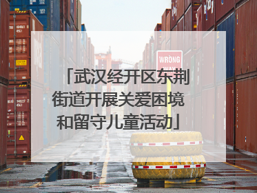 武汉经开区东荆街道开展关爱困境和留守儿童活动
