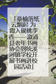 桑榆落纸云烟起 为霞入砚桃李香——溆浦县老年书画协会到统溪河镇学校开展书画进校园活动
