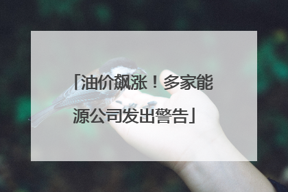 油价飙涨！多家能源公司发出警告