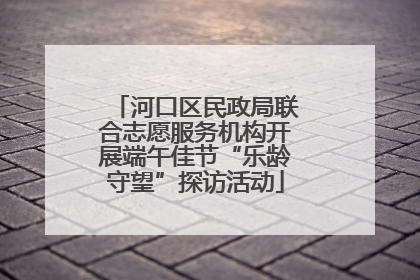 河口区民政局联合志愿服务机构开展端午佳节“乐龄守望”探访活动