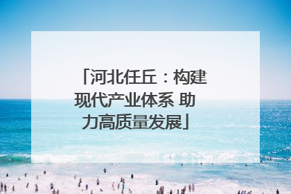 河北任丘：构建现代产业体系 助力高质量发展