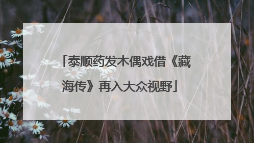 泰顺药发木偶戏借《藏海传》再入大众视野