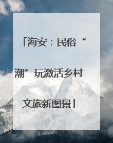 海安：民俗“潮”玩激活乡村文旅新图景