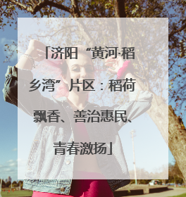济阳“黄河·稻乡湾”片区：稻荷飘香、善治惠民、青春激扬