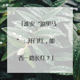 淮安“浪里马”：开门红，能否一路长红？