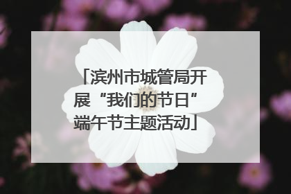 滨州市城管局开展“我们的节日”端午节主题活动