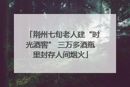 荆州七旬老人建“时光酒窖” 三万多酒瓶里封存人间烟火