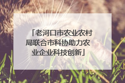 老河口市农业农村局联合市科协助力农业企业科技创新