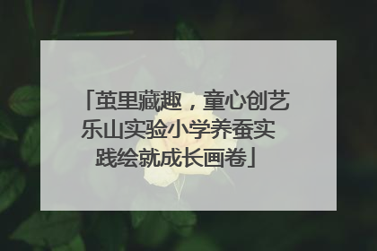 茧里藏趣，童心创艺 乐山实验小学养蚕实践绘就成长画卷