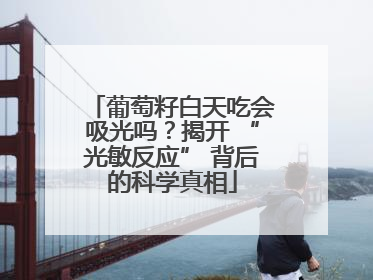 葡萄籽白天吃会吸光吗？揭开 “光敏反应” 背后的科学真相