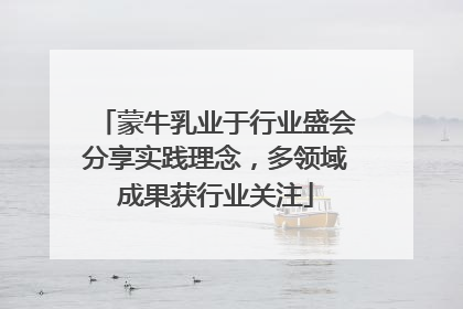 蒙牛乳业于行业盛会分享实践理念，多领域成果获行业关注