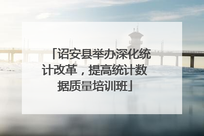 诏安县举办深化统计改革，提高统计数据质量培训班