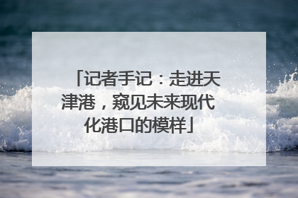 记者手记：走进天津港，窥见未来现代化港口的模样
