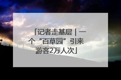 记者走基层｜一个“百草园”引来游客2万人次