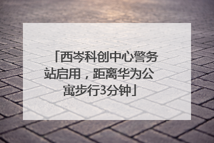 西岑科创中心警务站启用，距离华为公寓步行3分钟