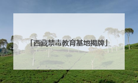 西藏禁毒教育基地揭牌