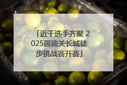 近千选手齐聚 2025居庸关长城徒步挑战赛开赛