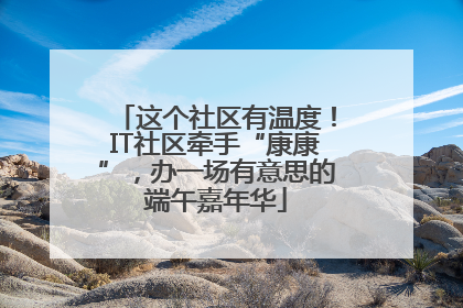 这个社区有温度！IT社区牵手“康康”，办一场有意思的端午嘉年华