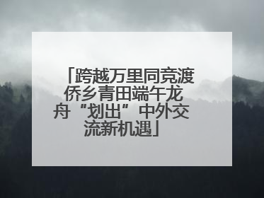 跨越万里同竞渡 侨乡青田端午龙舟“划出”中外交流新机遇