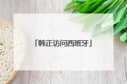 韩正访问西班牙
