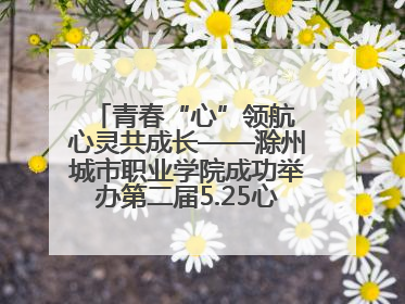 青春“心”领航 心灵共成长——滁州城市职业学院成功举办第二届5.25心理嘉年华活动