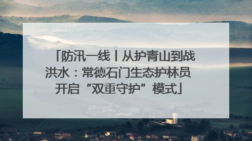 防汛一线丨从护青山到战洪水：常德石门生态护林员开启“双重守护”模式