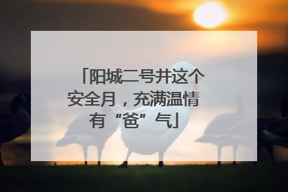 阳城二号井这个安全月，充满温情有“爸”气