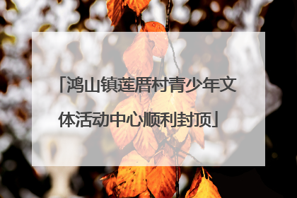 鸿山镇莲厝村青少年文体活动中心顺利封顶