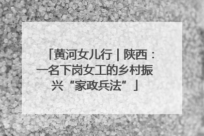 黄河女儿行｜陕西：一名下岗女工的乡村振兴“家政兵法”