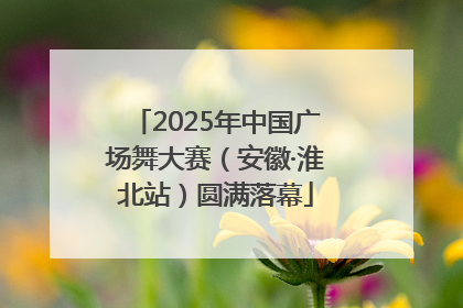 2025年中国广场舞大赛（安徽·淮北站）圆满落幕