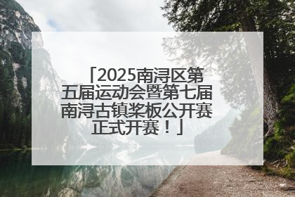 2025南浔区第五届运动会暨第七届南浔古镇桨板公开赛正式开赛！
