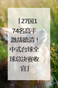 27国174名高手激战德清！中式台球全球总决赛收官